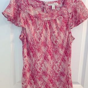 Rounded neck short sleeved top by Banana Republic size medium